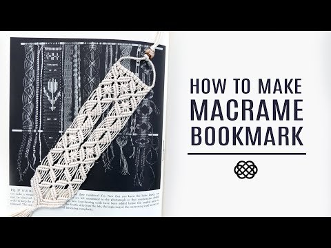 DIY MACRAME BOOKMARK  FLOWER PATTERN TUTORIAL