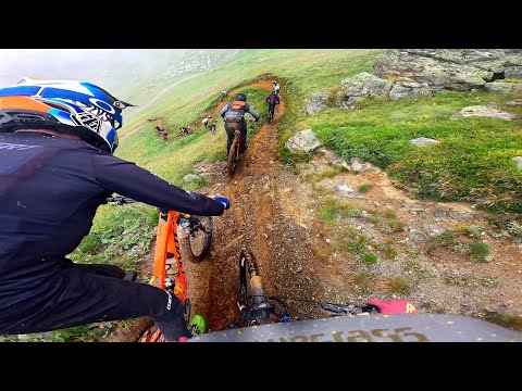 MASS START racing - High speed battle to overtake the course cutters!  Liam Moynihan