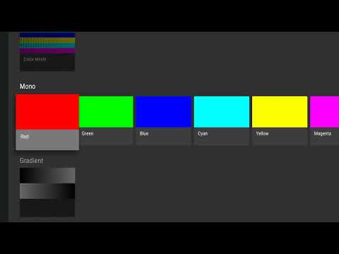 TV Calibration Video