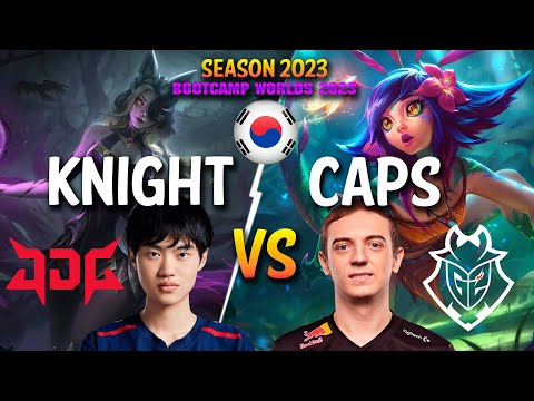 JDG Knight vs G2 Caps - Knight AHRI vs Caps NEEKO Mid - Patch 13.21 KR Ranked