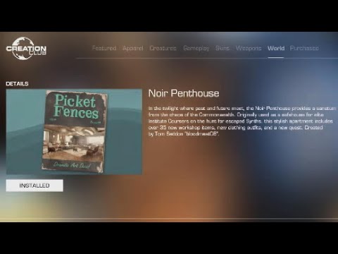 Fallout 4 Noir Penthouse/Early Retirement Bug fix!