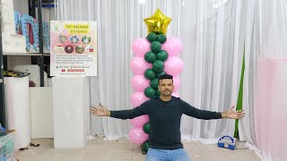 DIY | HOW TO MAKE BALLOON STAND | BALLOON GARLAND TUTORIAL | PARTY KING KUWAIT