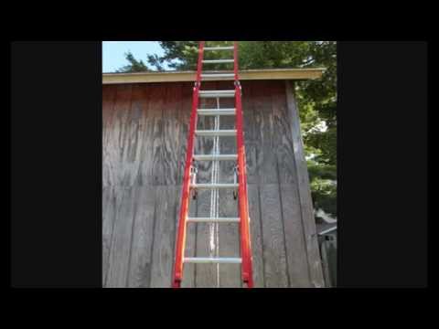 Werner 24 ft. Double Pulley Fiberglass Extension Ladder 300 lb. Capacity D6224-2