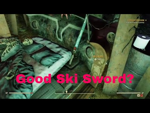 Fallout 76: Ski Sword Weapon