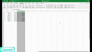 How to change a formula in multiple cells in Excel