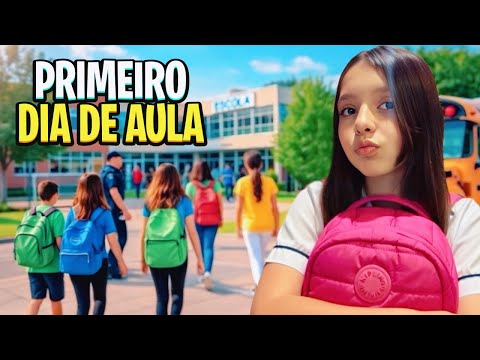 PRIMEIRO DIA DE AULA DA VALENTINA 🏫 (DEU RUIM??)