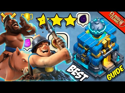 How to use Hybrid at th12 for 3 stars Always | Hog Miner Attack th12