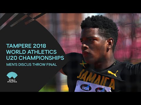Men's Discus Throw Final - World Athletics U20 Championships Tampere 2018