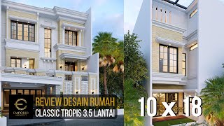 Video Desain Rumah Klasik 3.5 Lantai Bapak Yanto di  Jakarta
