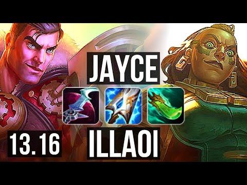 JAYCE vs ILLAOI (TOP) | 2.8M mastery, 1500+ games, 12/3/13, Dominating | NA Diamond | 13.16