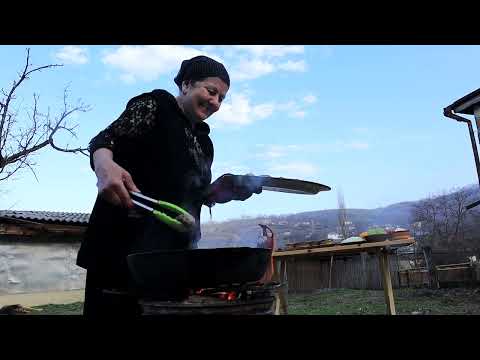 Native village | From Azerbaijani cuisine "Kazan cutlet" | The most delicious veal cutlet recipe