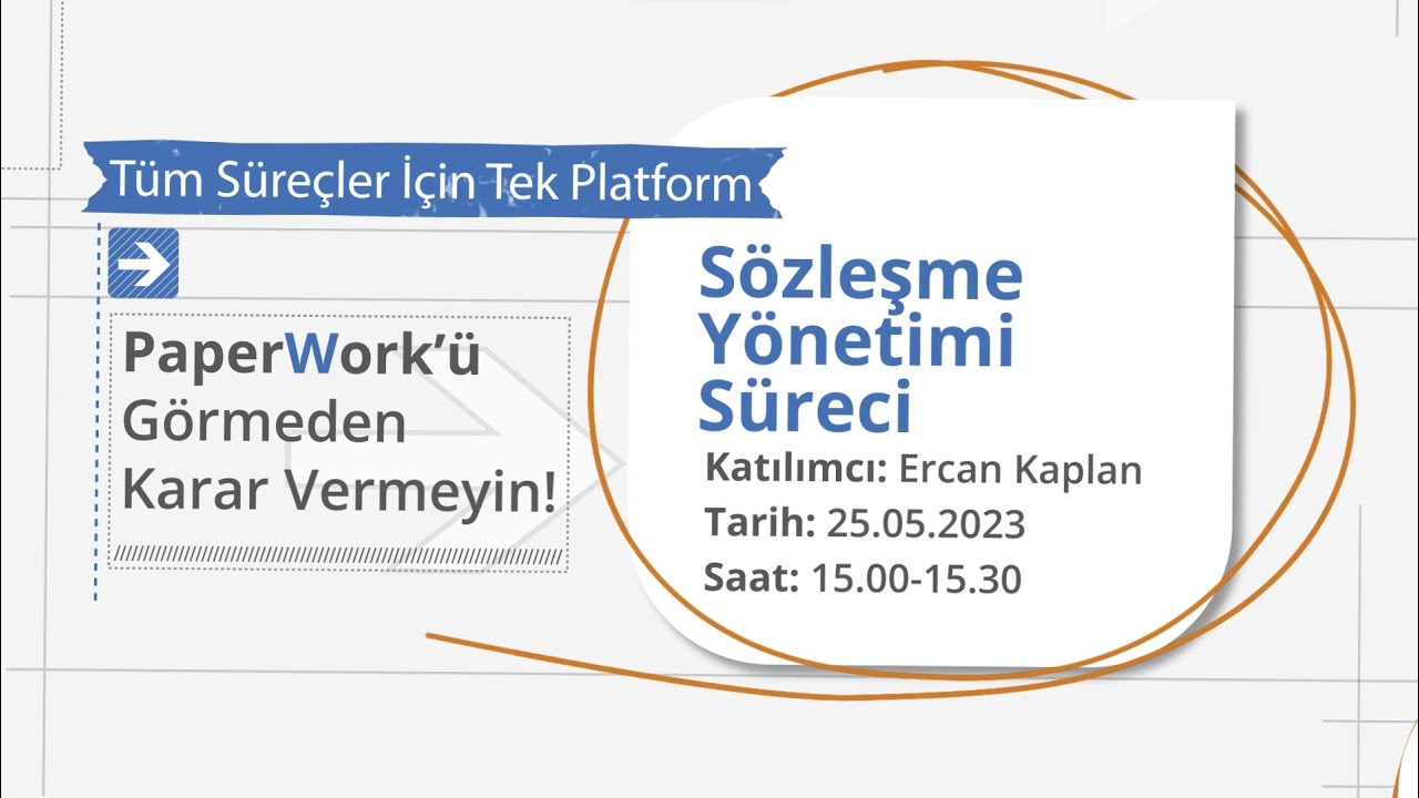 Sözleşme Yönetimi Süreci Webinarı