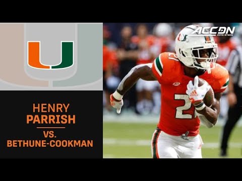 Miami's Henry Parrish Jr. Scores 3 Times In Debut