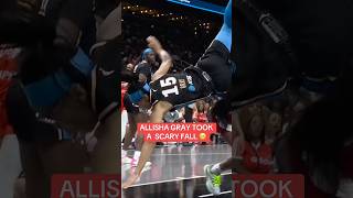 Allisha took a hard fall against the Aces and was able to return to the game shortly after 🙏