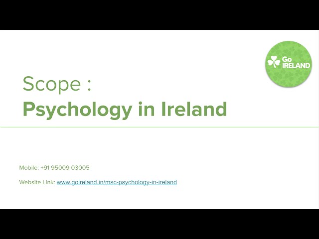 Scope of Psychology in Ireland