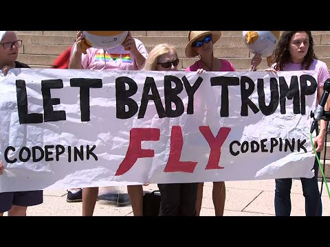The anti-war group, Code Pink, spelled out its July 4th protest plans for the National Mall, including its plans to fly a "Baby Trump" balloon to protest President Donald Trump. (July 3)