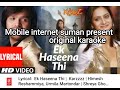 ek haseena thi karaoke with lyrics karzzz himesh