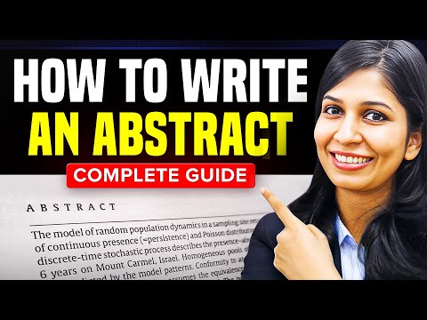 How to write an Abstract in 2025 | Step-by-step Guide with Example