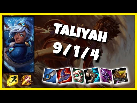 KOREAN Challenger Taliyah JUNGLE (9/1/4) vs LILLIA Gameplay Replay - Patch 10.20