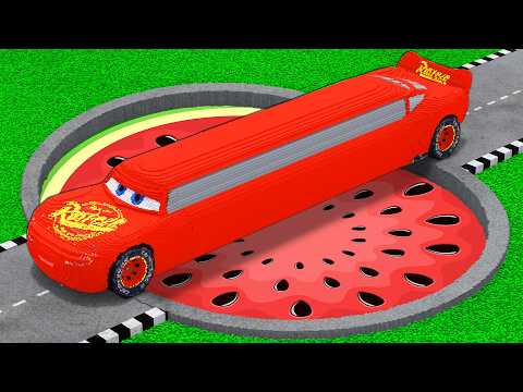 LONG CARS vs FRUIT POTHOLES in Teardown