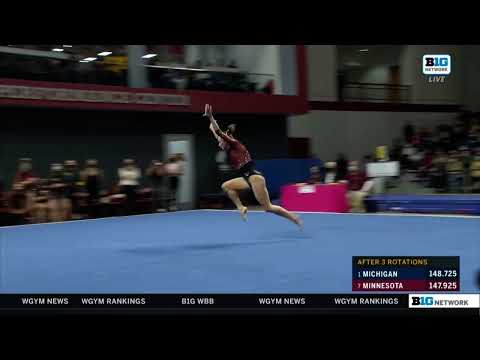 Lexy Ramler Near Perfect Floor Minnesota vs Michigan 2022 9.975