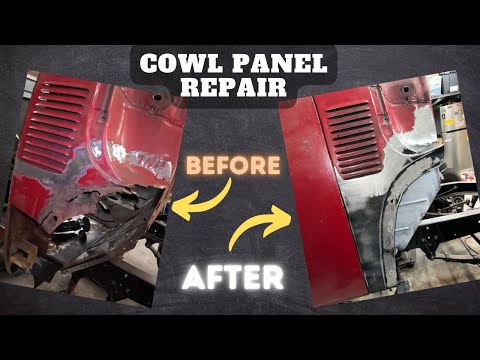 RUSTY Cowl Panel Repair on the 1953 GMC - with SUPRISING results!!