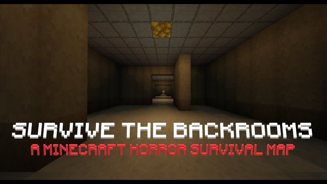 escape the backrooms Minecraft Map