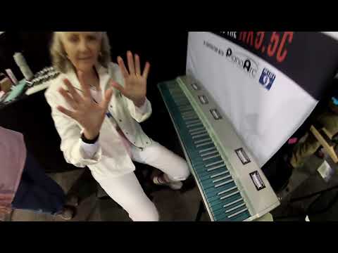 Kris Nicholson Visits The Narrow Keys Booth At NAMM 2022￼