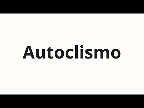 How to pronounce Autoclismo