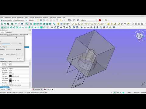 #freecad partdesign gewinde sackloch mit 3d bemaßung #anleitung #tutorial #maschinenbau #metallbau
