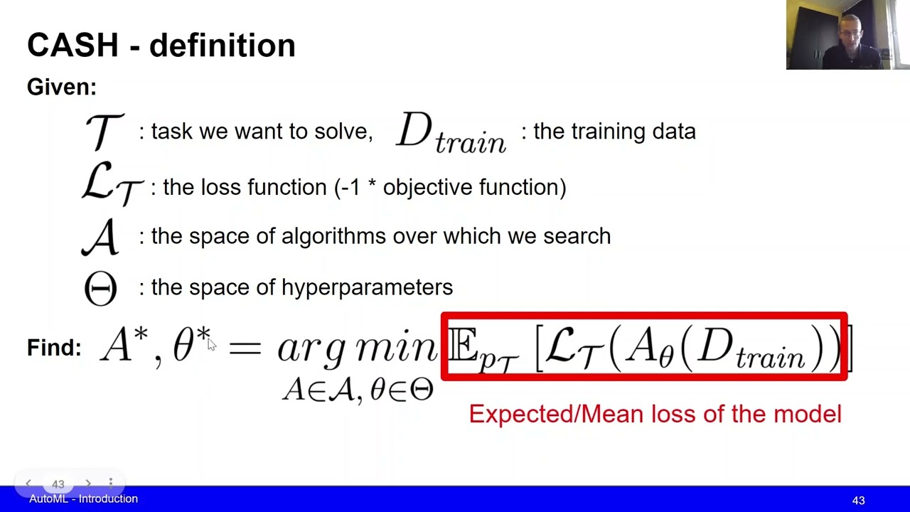 Automated Machine Learning: Combined Algorithm Selection and Hyperparameter Optimization (CASH)