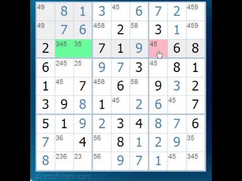 Sudoku Tutorial 3 - Box Line Pointing