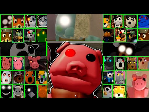Piggy BOOK 1-2 CHAPTER 1-13 ALL JUMPSCARES Perfectly Normal Piggy game Gurty Jumpscares