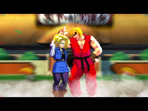 Ken tries to seduce Android 18 but she enters tournaments only for money! MUGEN