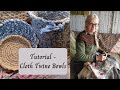 How to make fabric twine bowls by hand