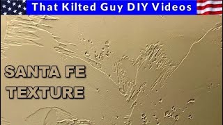 How to Do A Santa Fe, Skip Trowel, Spanish Knockdown, Mediterranean Texture. It