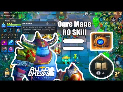 Ogre Mage RO Skills vs 4$ Level Up - Auto Chess Mobile New Update Preview Gameplay
