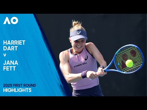 Harriet Dart v Jana Fett Highlights | Australian Open 2025 First Round