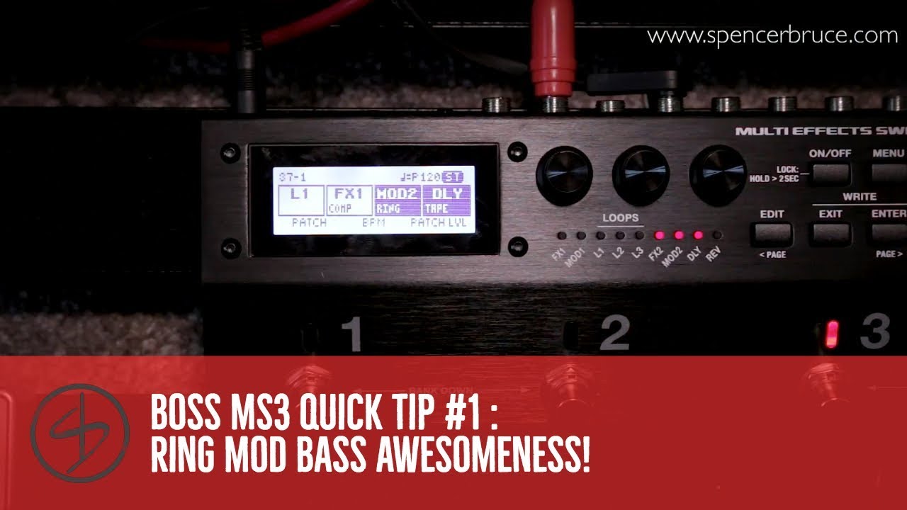 Boss MS3 Quick Tips #1 : Getting Nasty with the Ring Mod #bassawesomeness
