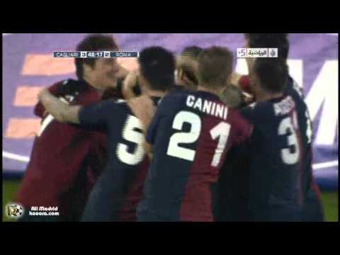 Cagliari Vs Roma 3-2 Thiago Ribeiro Goal