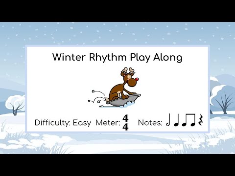 Winter Rhythm Play Along Reindeer Sled - Level 2