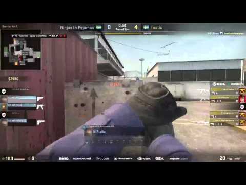 CS:GO Fnatic Dennis standin easy 3k vs Nip