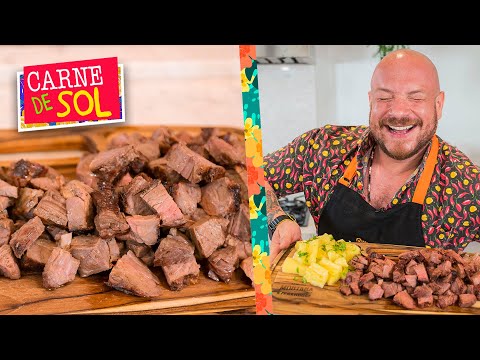 Como fazer CARNE DE SOL em casa com QUALQUER corte! / Égua Doido
