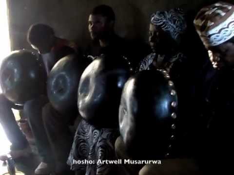 Cosmas Magaya with his family mbira group in Zimbabwe - performing "Mahororo"