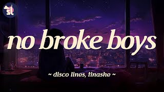 Download lagu Disco Lines, Tinashe - No Broke Boys | Lyrics mp3