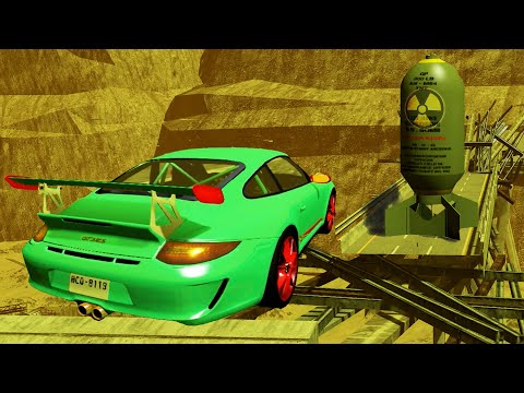 EXPERIMENT - Cars vs Nuclear Bombs #10  - BeamNG Drive