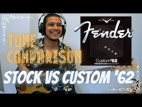 Fender Player Stock vs Custom Shop '62 P-bass Pickup Comparison - 2022