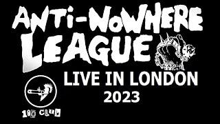 Anti-Nowhere League - Live In London / 100 Club (13-January-2023) with Knock Off