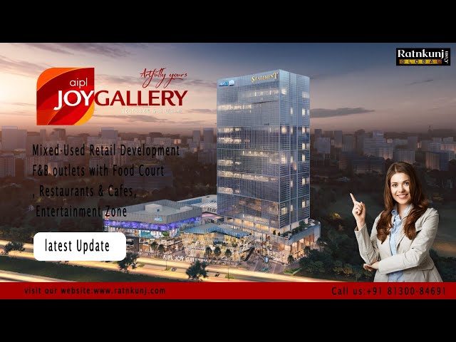 Commercial shop area 800sqft for sale  AIPL Joy Gallery in gurgaon