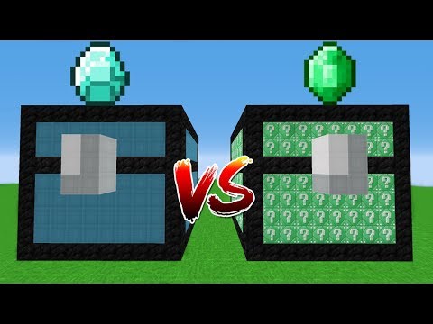ELMAS VS ZÜMRÜT SANDIK ŞANS BLOKLARI 😱 - Minecraft